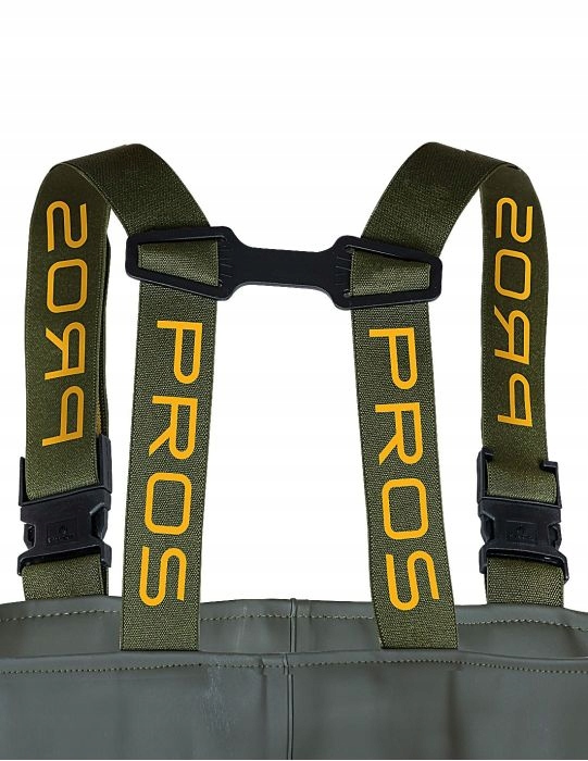 SPODNIOBUTY WODERY ZIELONE PROS SB01 44 Kolor dominujący odcienie zieleni