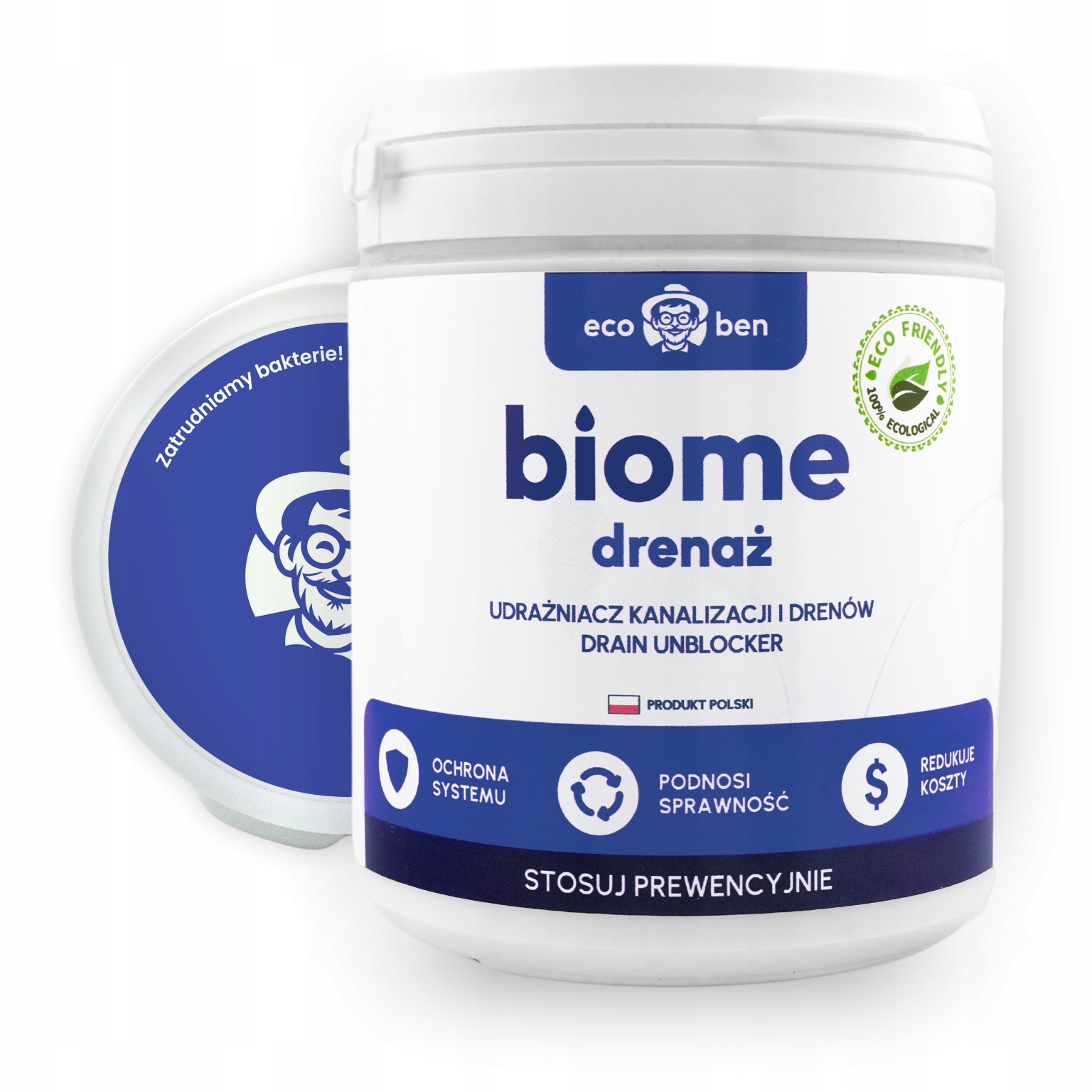 Biome Bio Preparat Udrażniacz do drenażu drenów Rur Usuwanie zatorów Silny