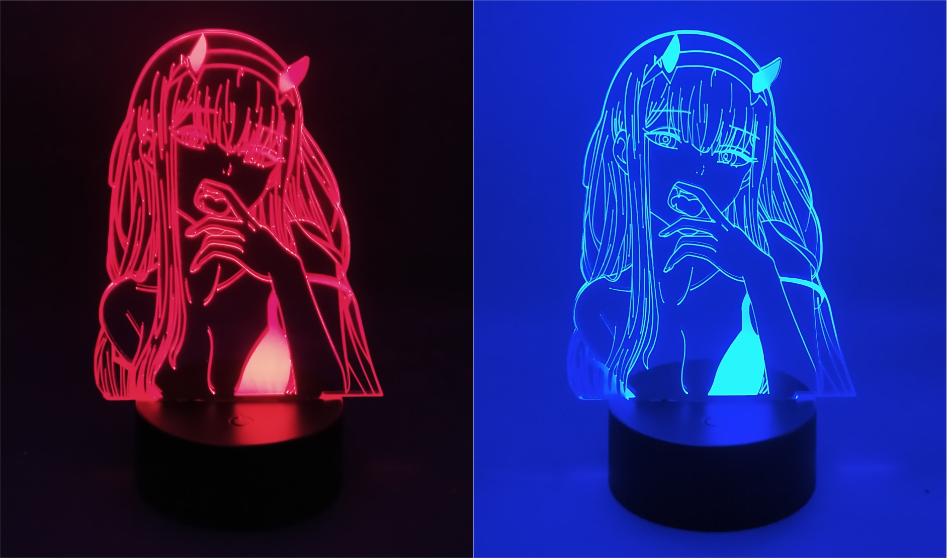 LAMPKA NOCNA 3D LED DARLING IN THE FRANXX ZERO TWO Marka inna marka