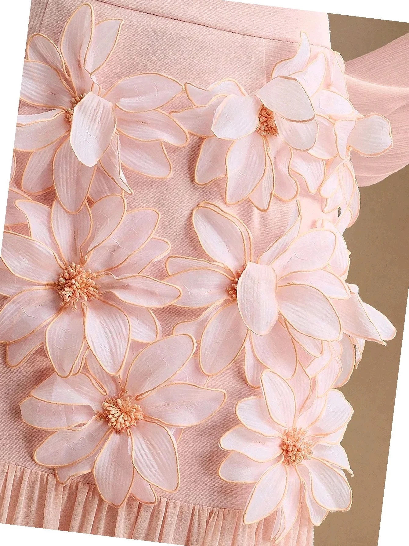 Sukně na oslavu s květinami 3D Elegantní Dámská Dlouhá L 40