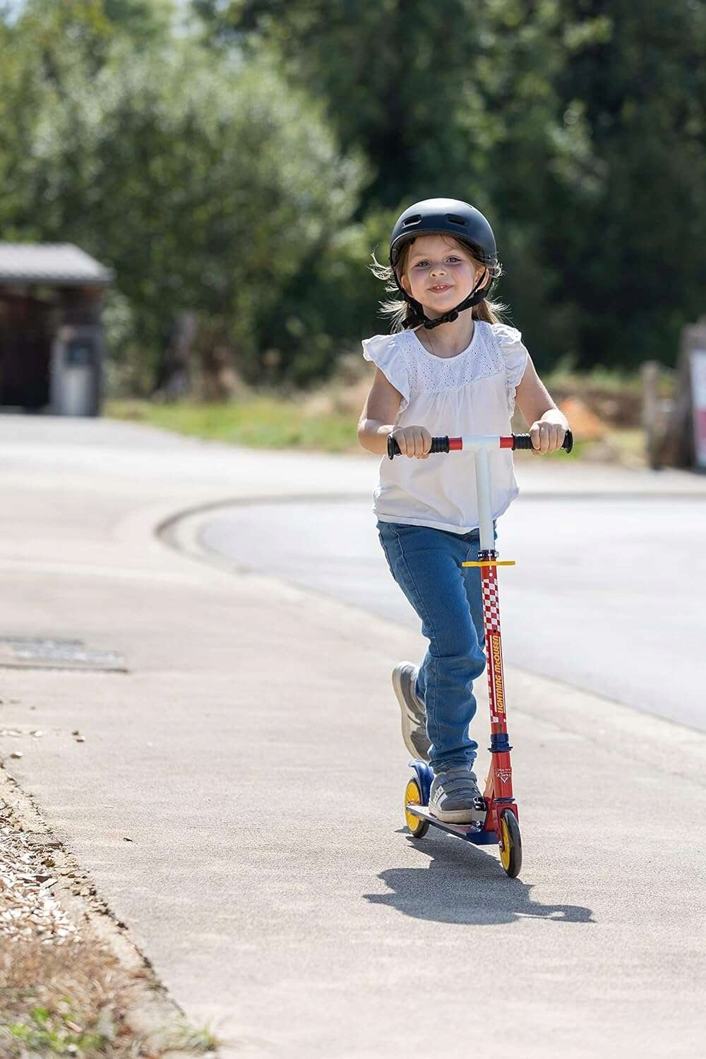 HULAJNOGA DWUKOŁOWA ZYGZAK MCQUEEN SKŁADANA REGULOWANA HAMULEC NOŻNY CARS Marka Smoby