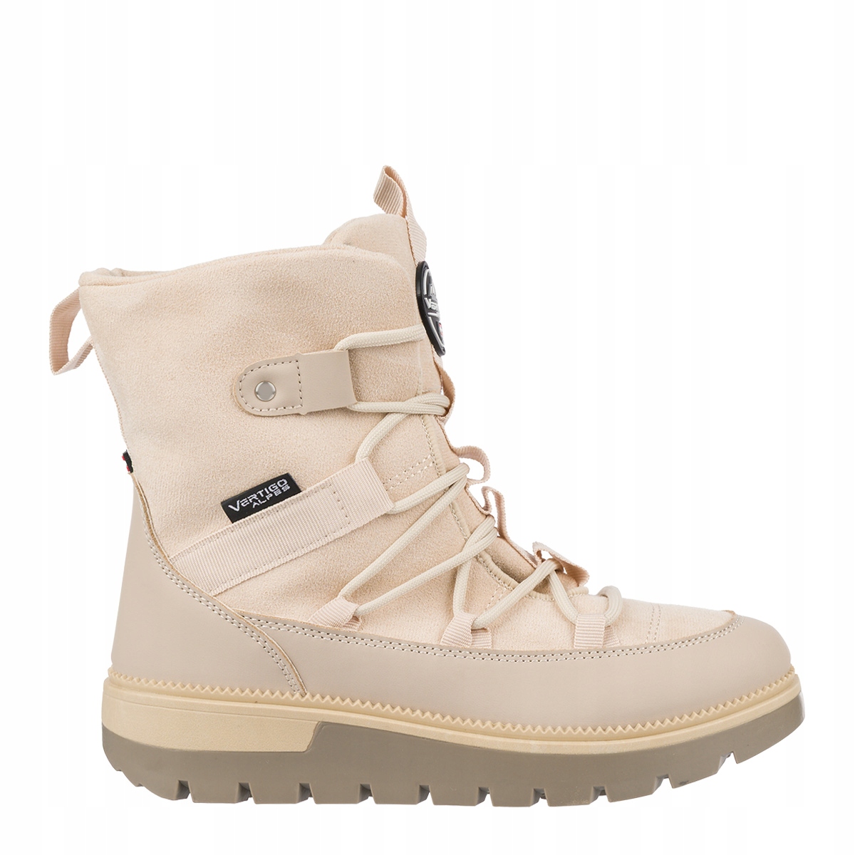 Dámské sněhule Vertigo Alpes Umate, zateplené, voděodolné, béžové, velikost 36