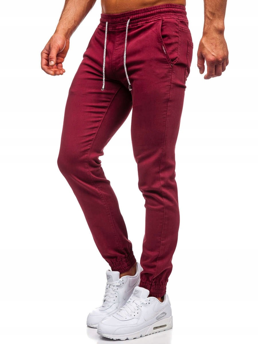 

Spodnie Joggery Bordowe CT8808 DENLEY_31/M