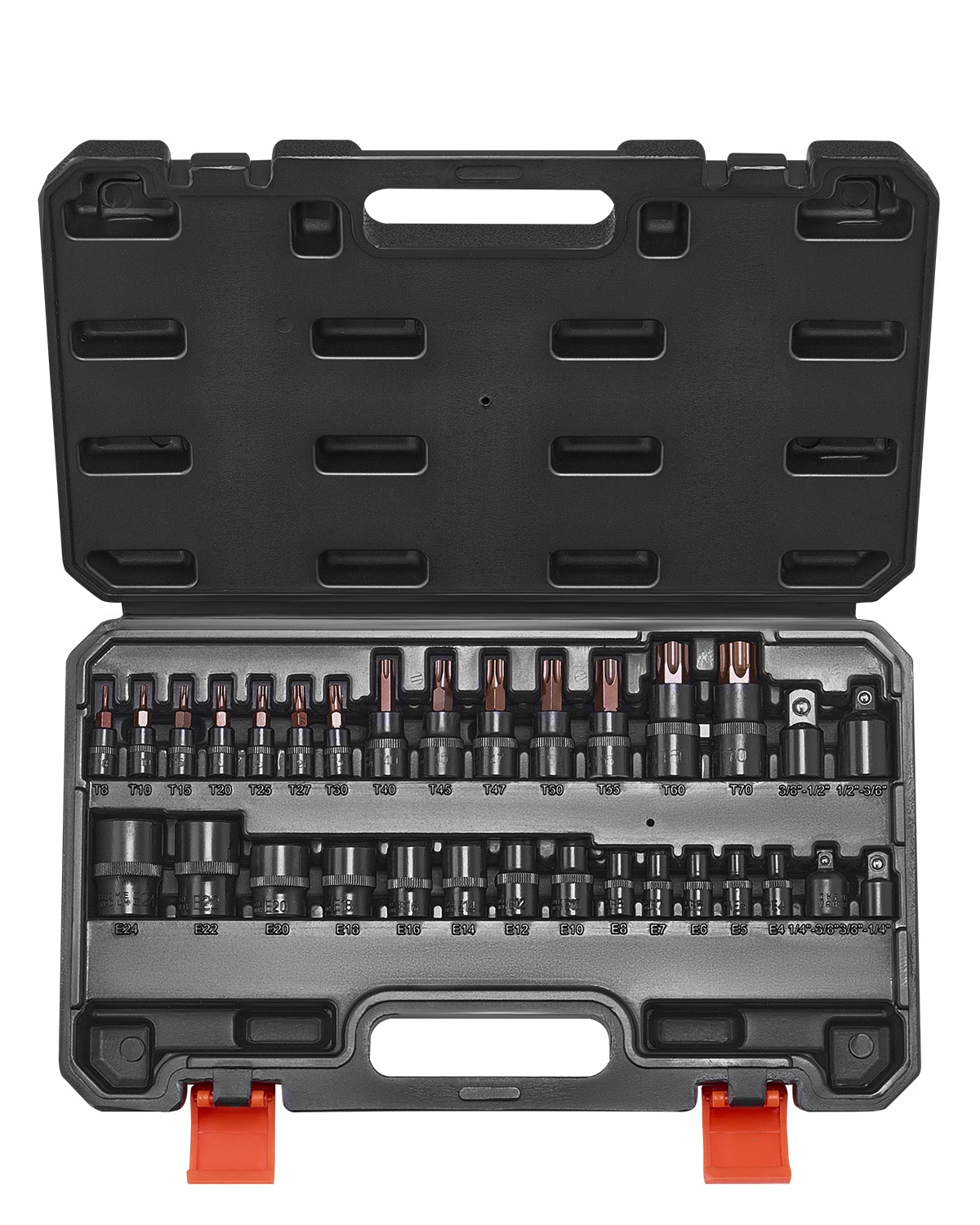 Sada Vŕtacích Nástavcov Torx Vevor 31 Prvkov T8-T70 E4-E24 Silný