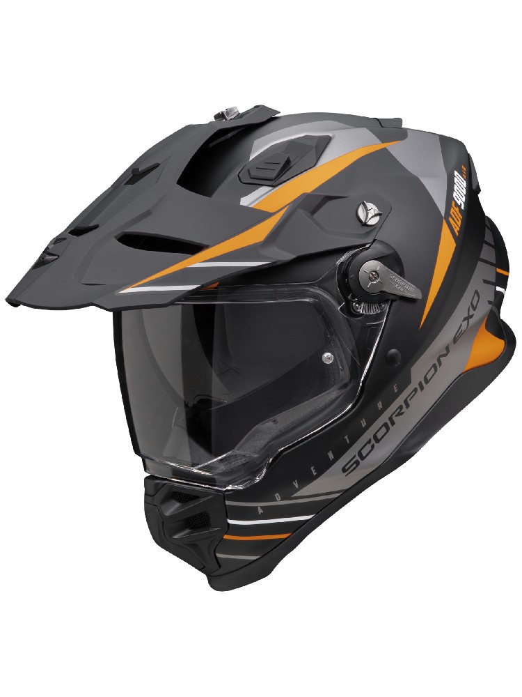 Scorpion ADF-9000 Air Feat Matt Čierna Strieborná Oranžová L