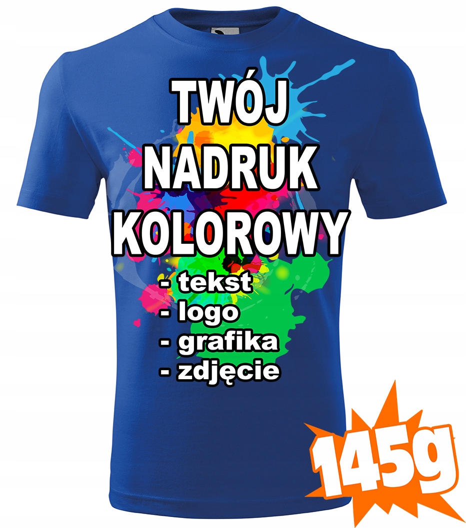 

Koszulka Z Własnym Nadrukiem męska T-shirtl C05