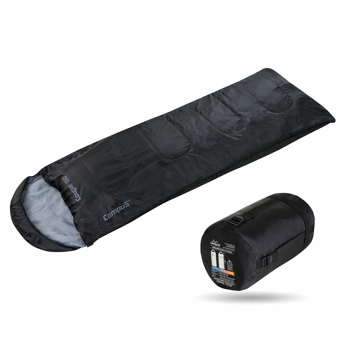 Śpiwór Campus Cougar 150 Łączony prawy +7/+12st