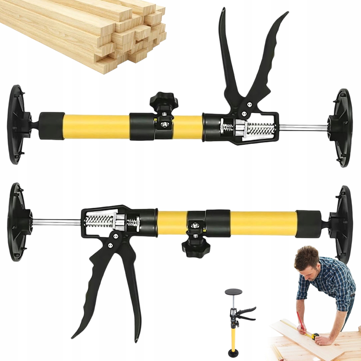 Sada rozpěrek pro zárubňové rámy pro montáž dveří rozpěrka desek 115-290 cm