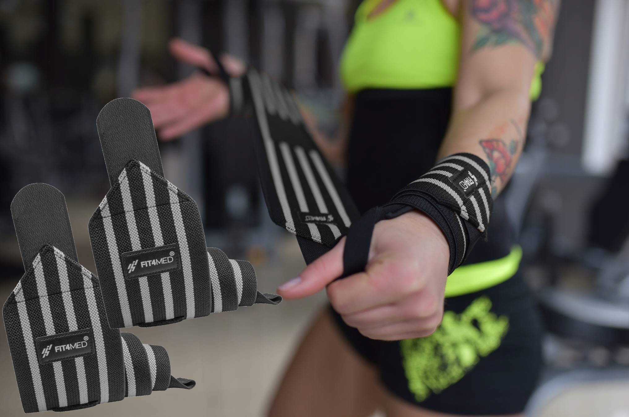 ŚCIĄGACZ NADGARSTKA USZTYWNIENIE STABILIZATOR 2SZT Szerokość produktu 8 cm