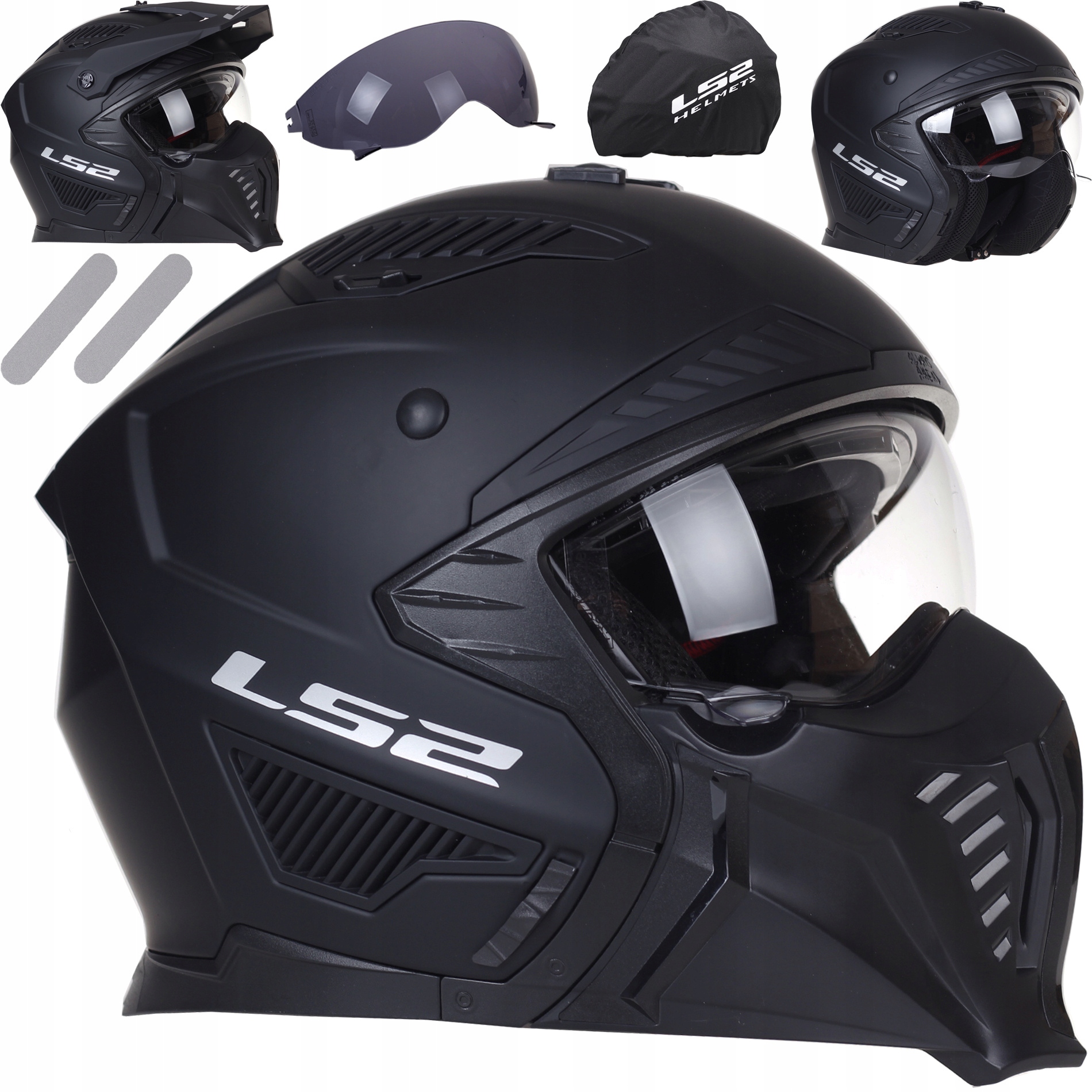 

Kask Motocyklowy LS2 OF606 Odpinana Szczęka Blenda