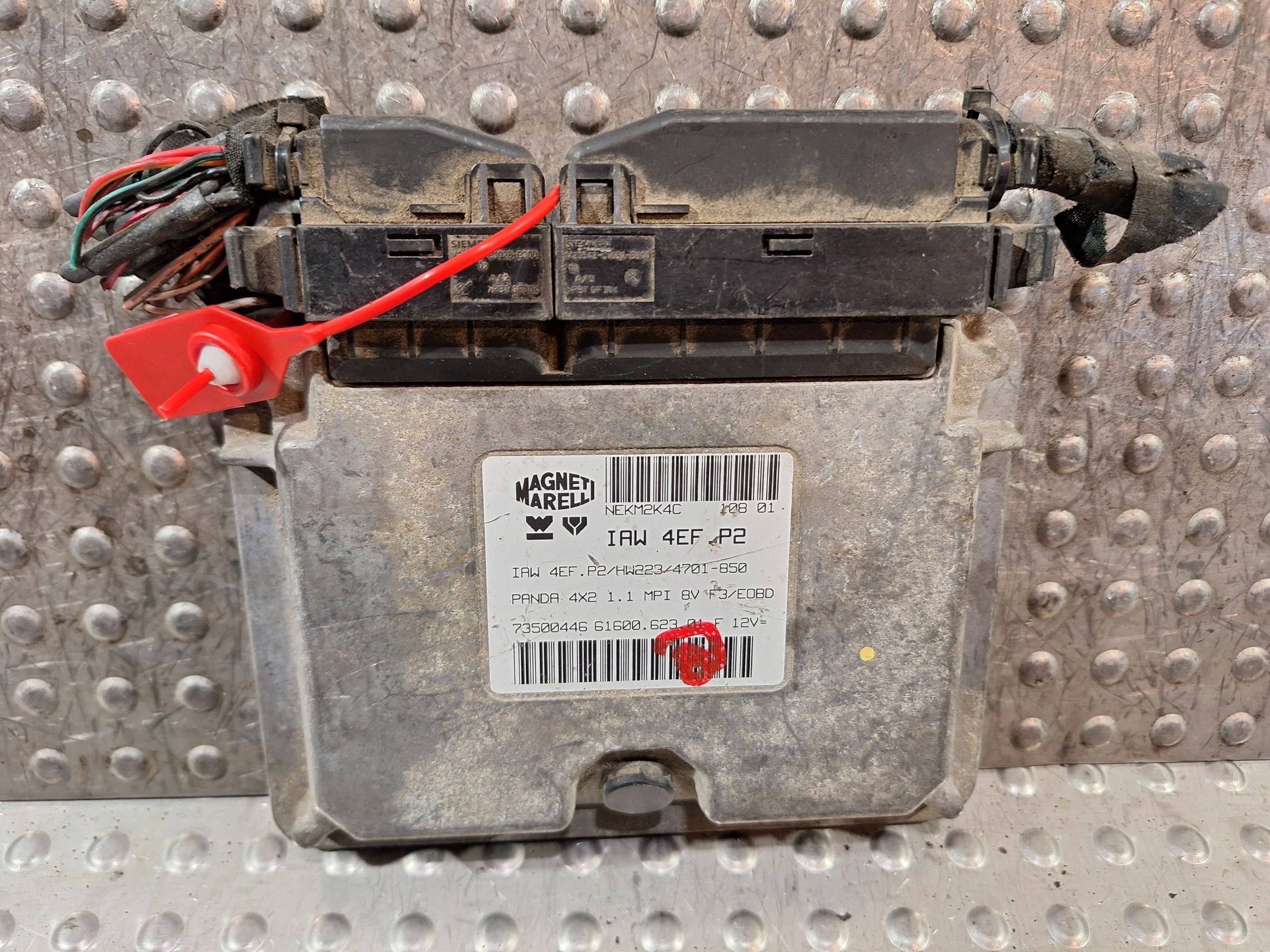 control unit of the engine computer 73500446 IAW4EF.P2 FIAT PANDA II 1.1