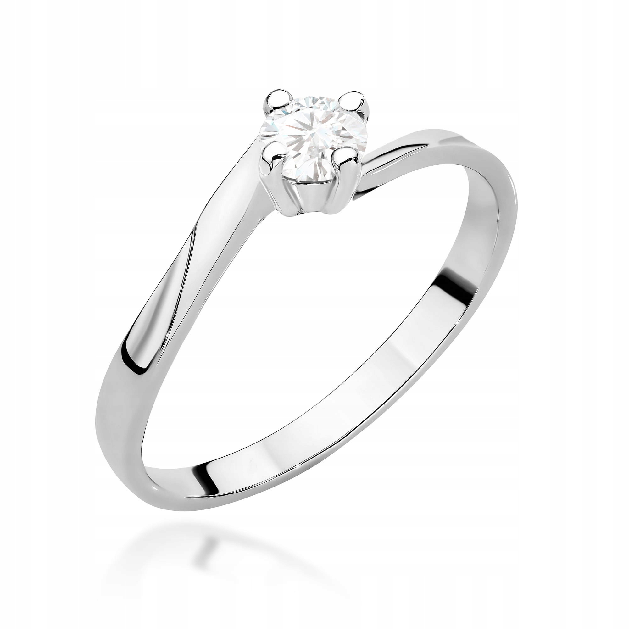 Zlatý Prstýnek 585 S Diamantem Gravírování Bonus r23