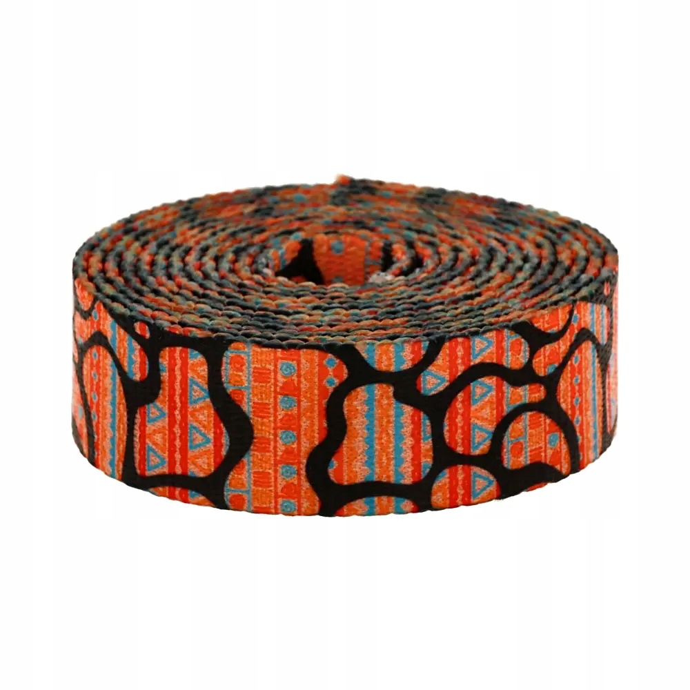 Popruh s potiskem Sublimace Tribal Etnic Energy 48 m hladká 1,7 mm