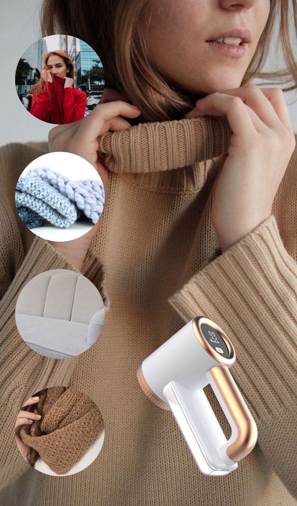 GOLARKA DO UBRAŃ TAPICERKI SWETRÓW KANAPY MOCNA I DUŻA NOWOCZESNA MASZYNKA Marka MINEXO