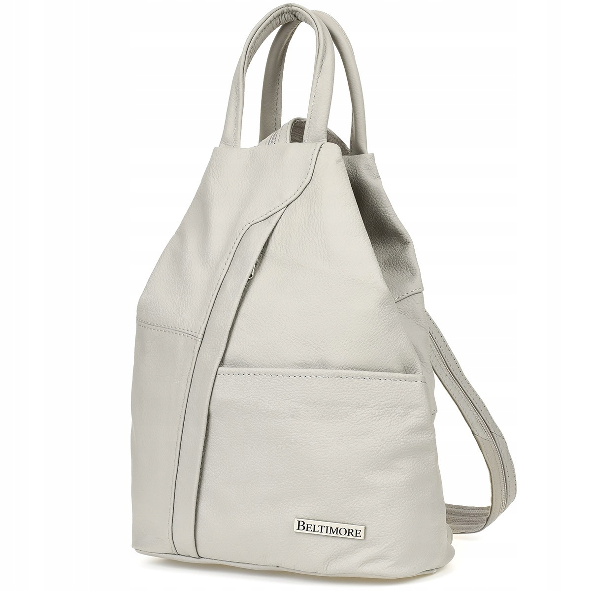 Šedý Beltimore Batoh Dámský Kožený Trojúhelníkový Prostorný Q60