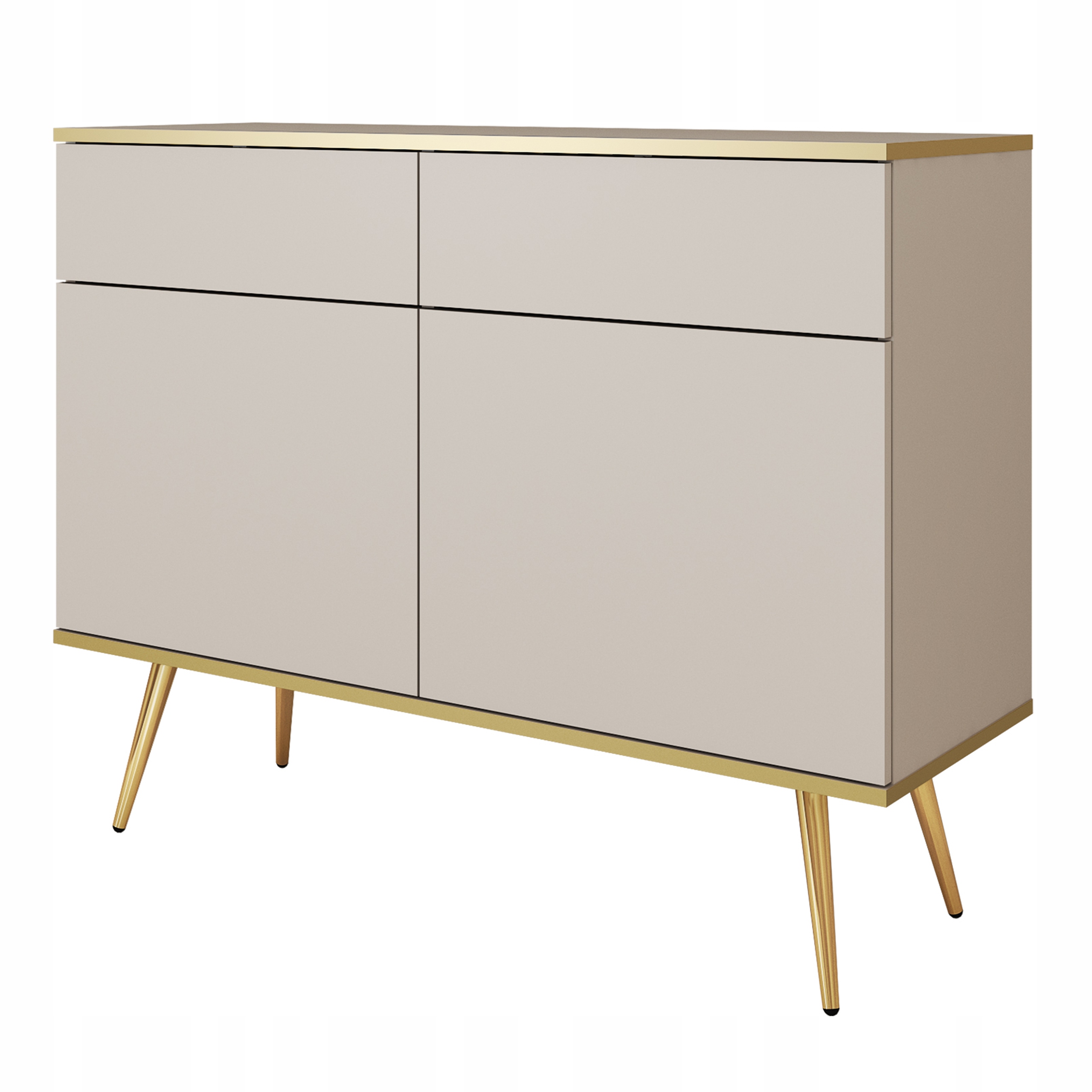 Komoda Venezia 107 cm do obývacího pokoje Ložnice Odstíny béžové