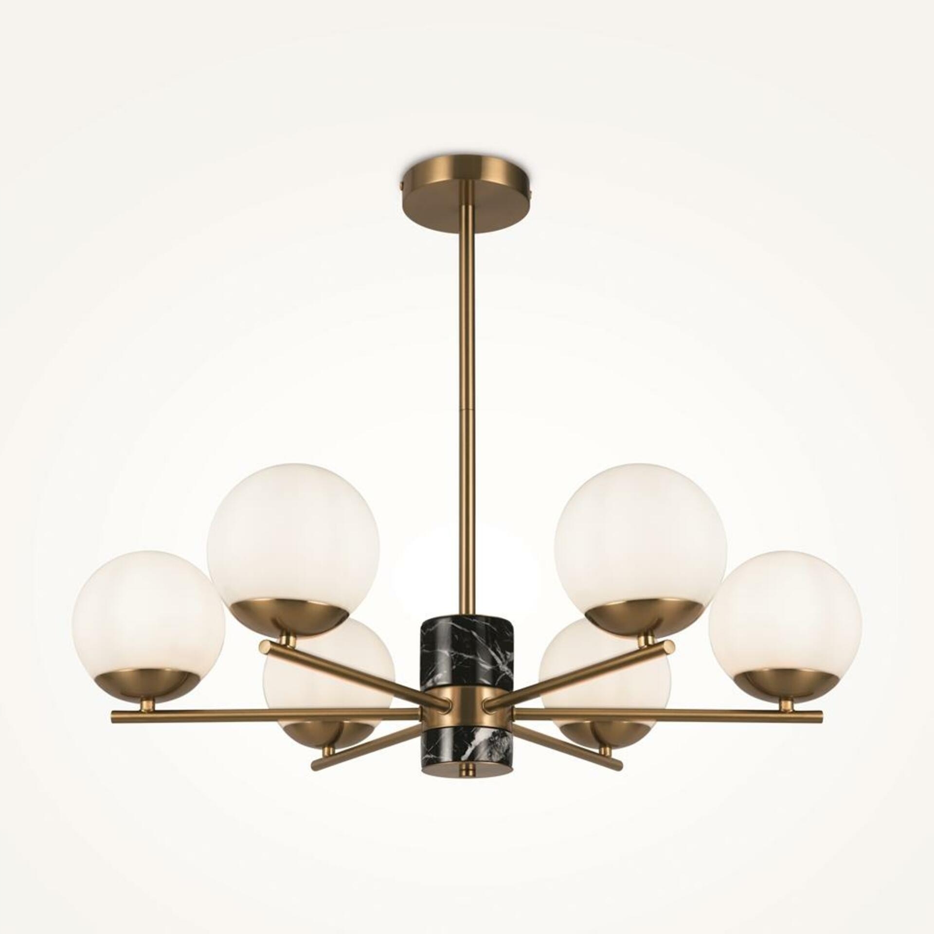 Maytoni Závěsné svítidlo Marble E27x6 60W MOD187PL-06BS