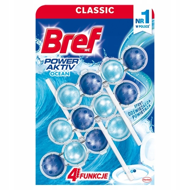 

Bref Zawieszka Kulki do Wc Aktiv Ocean 3x50g