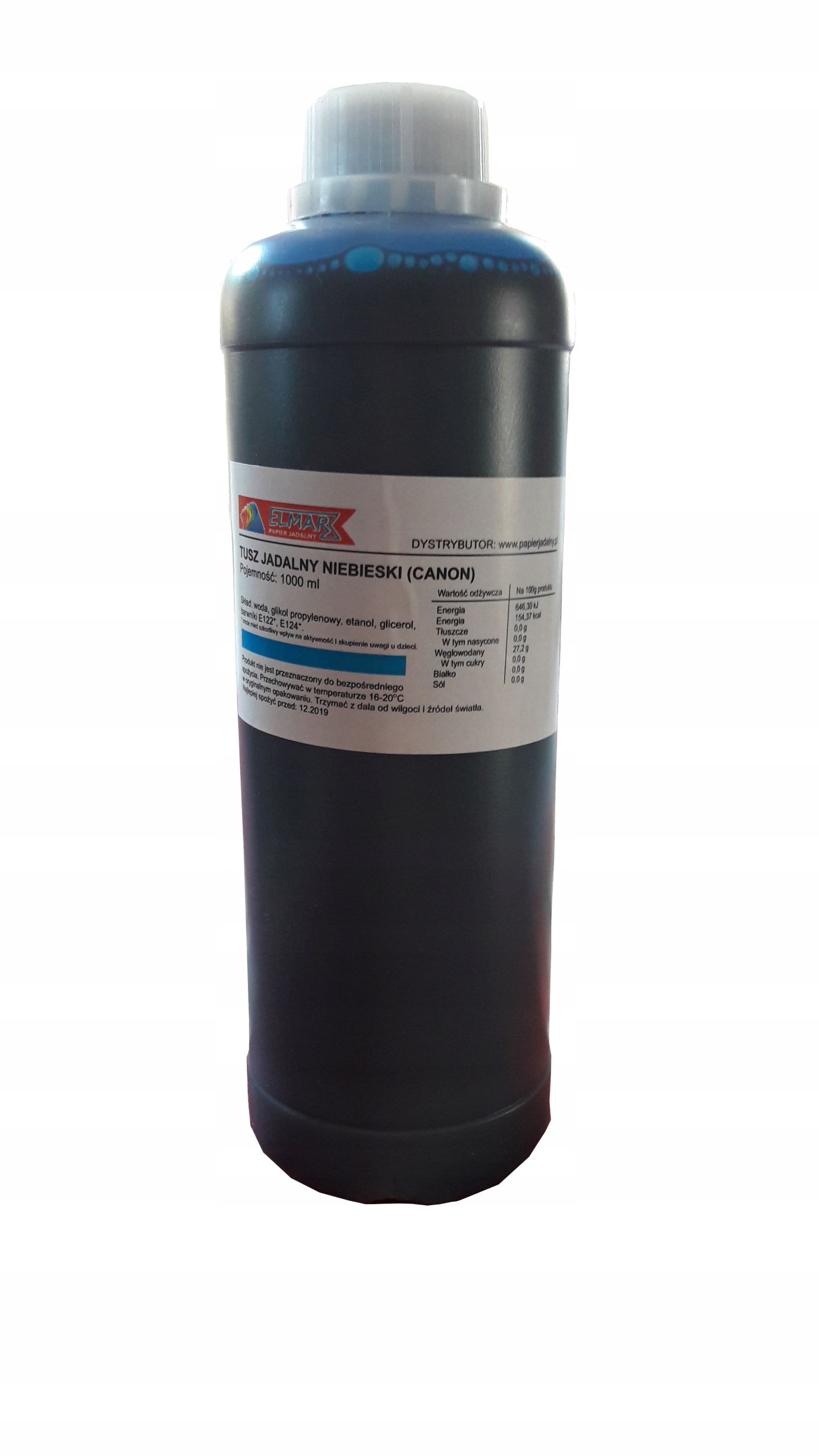 Tusz Jadalny Spożywczy (canon) 1L Kolor Niebieski Drukarka spożywcza