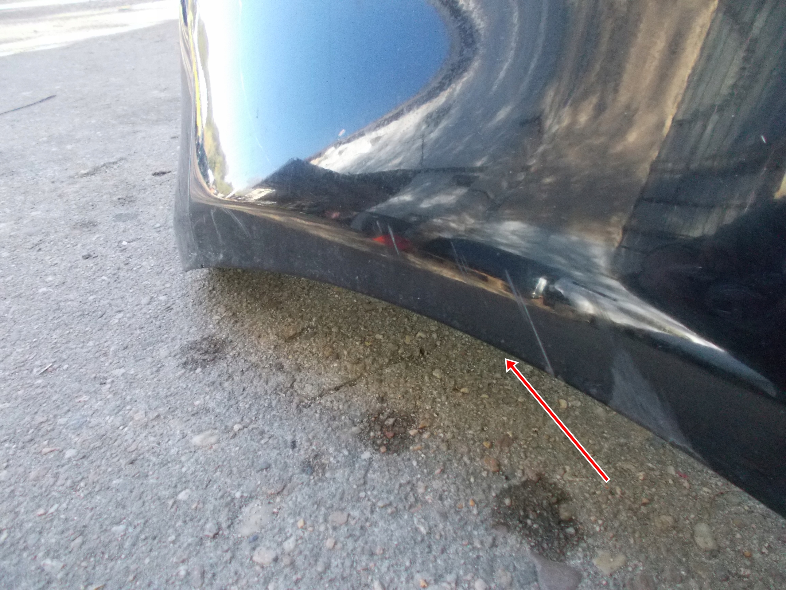 AUDI A3 8P bumper rear part below PDC