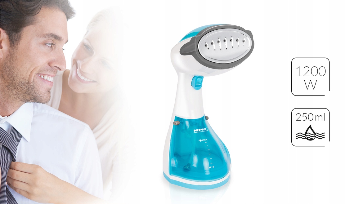 Parownica urządzenie do prasowania parą MPM MZP-01 Moc 1200 W