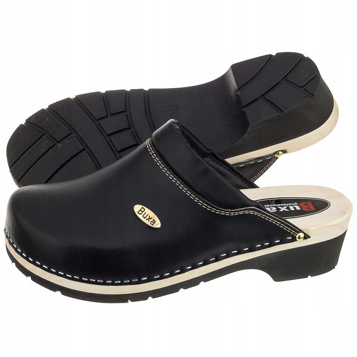 Boty Dřevěné chodítka Buxa Supercomfort černé