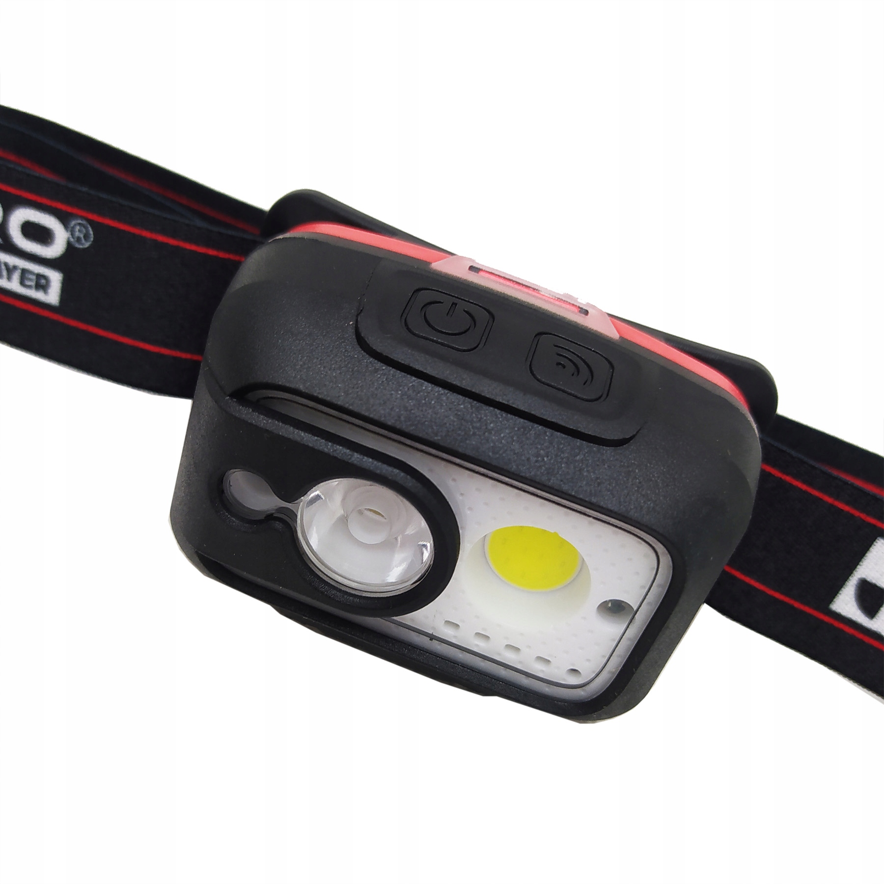 PRO Latarka czolowa LED 450lm Czujnik Ruchu 1800mA Weight with packaging 0 3 kg