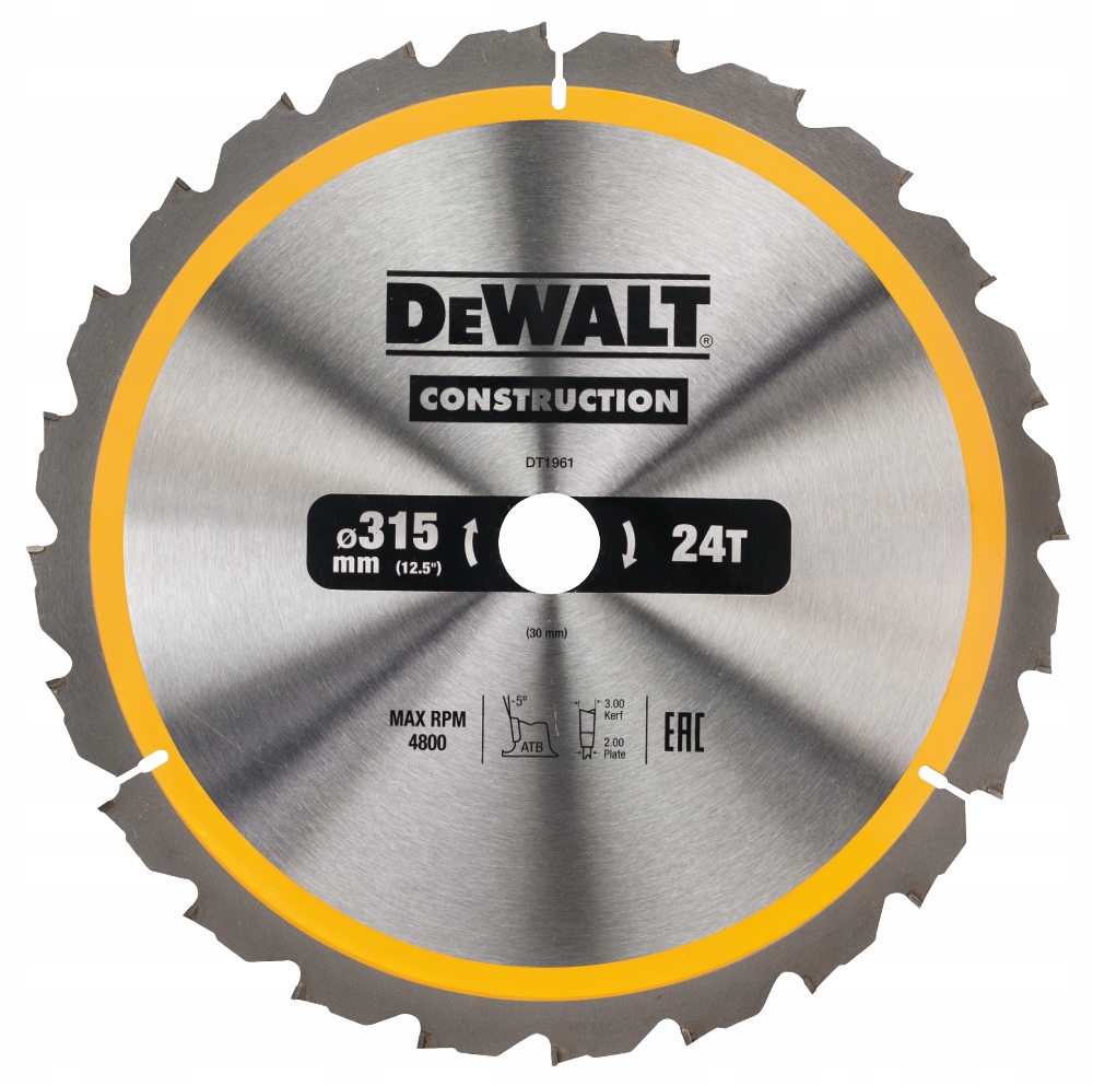 

Dewalt DT1961 Tarcza Do Drewna 315X30 24 Zebów