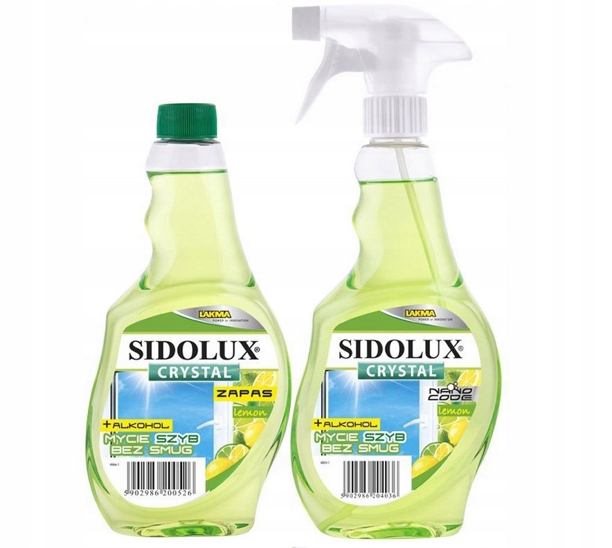 

Płyn do szyb Sidolux Lemon zapas+spray 2x500ml