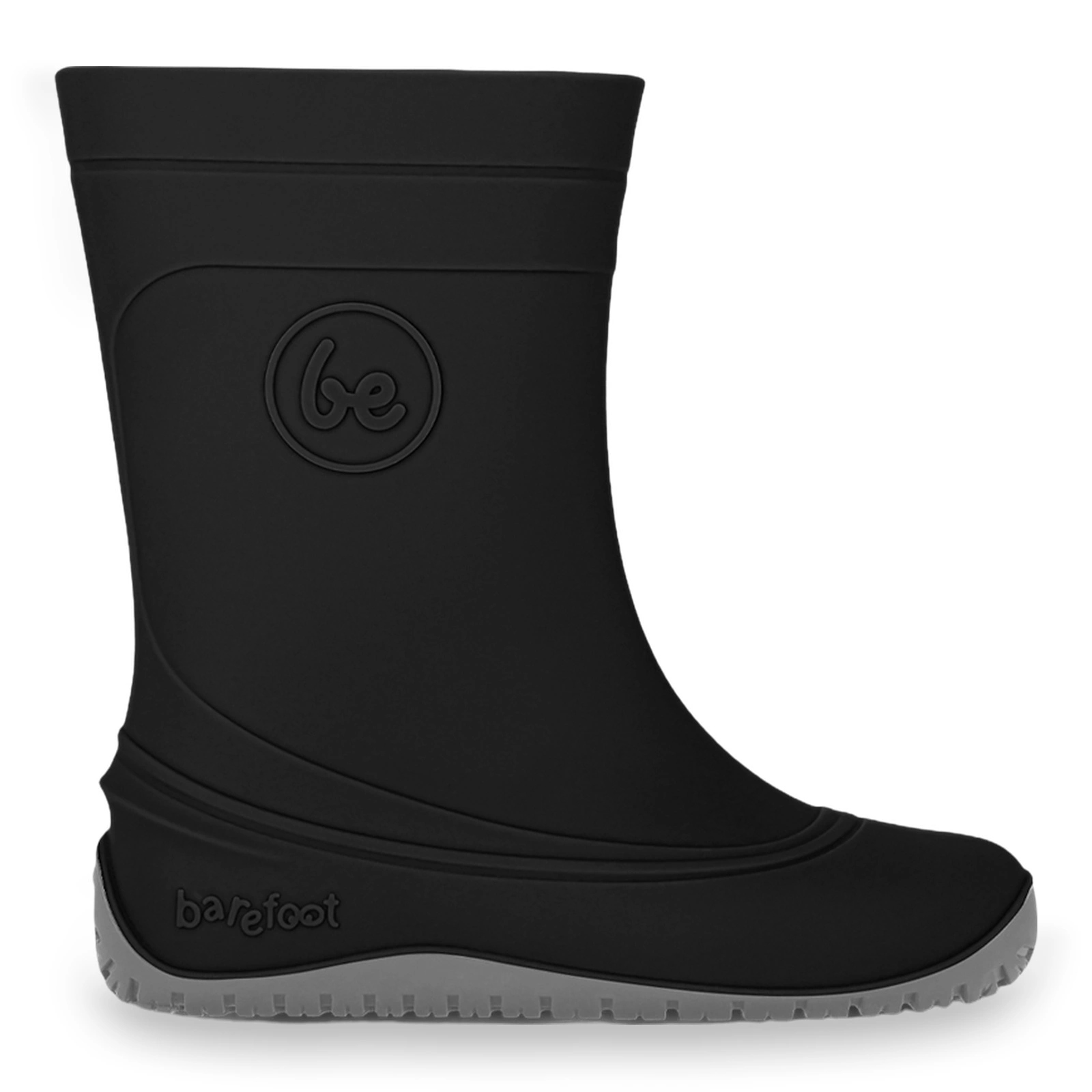Kalosze barefoot wodoodporne wsuwane dziecięce Be Lenka Pudds Black 24