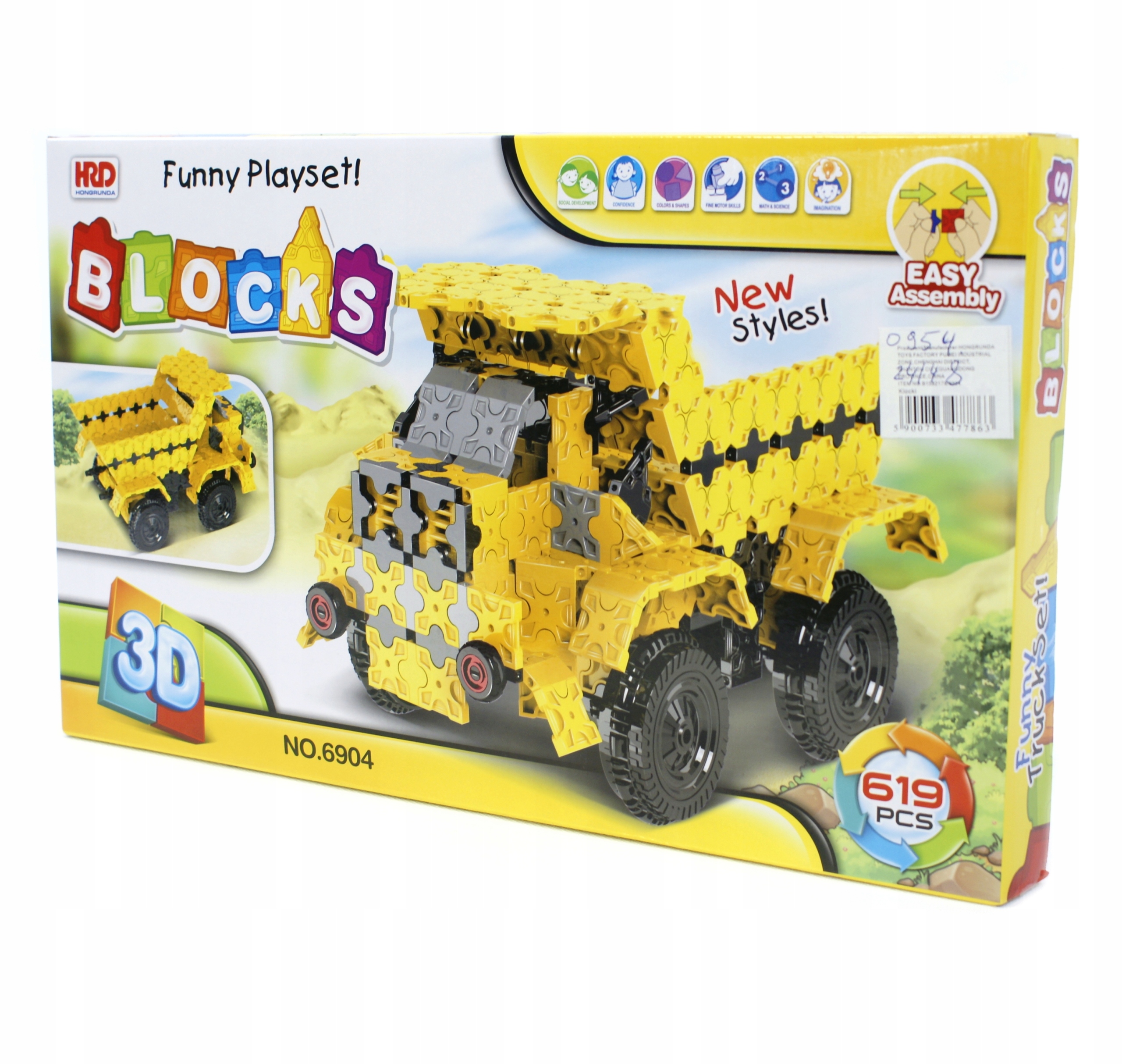 

Klocki Bloki 3D Wywrotka Ciężarówka 619EL.