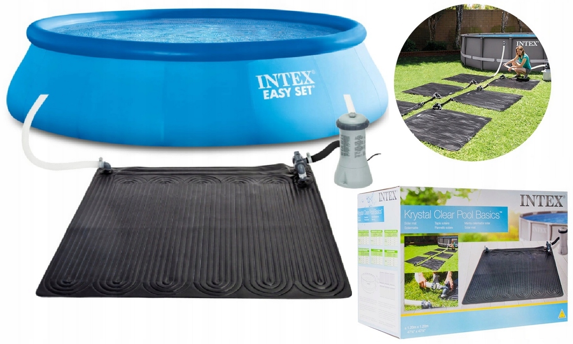 

Duża Mata Solarna Do Basenu Podgrzewająca Wodę!!!