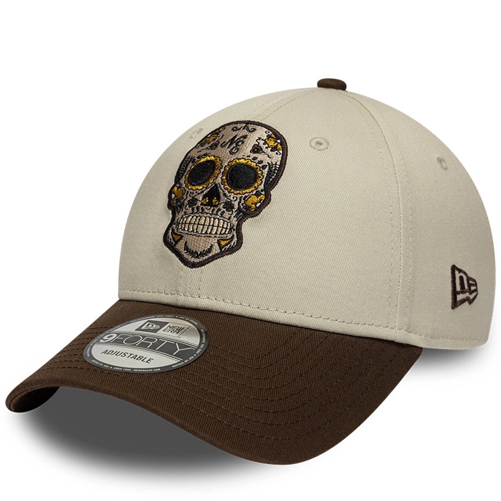Kšiltovka New Era pánská dámská Day Of The Dead bavlněná béžová