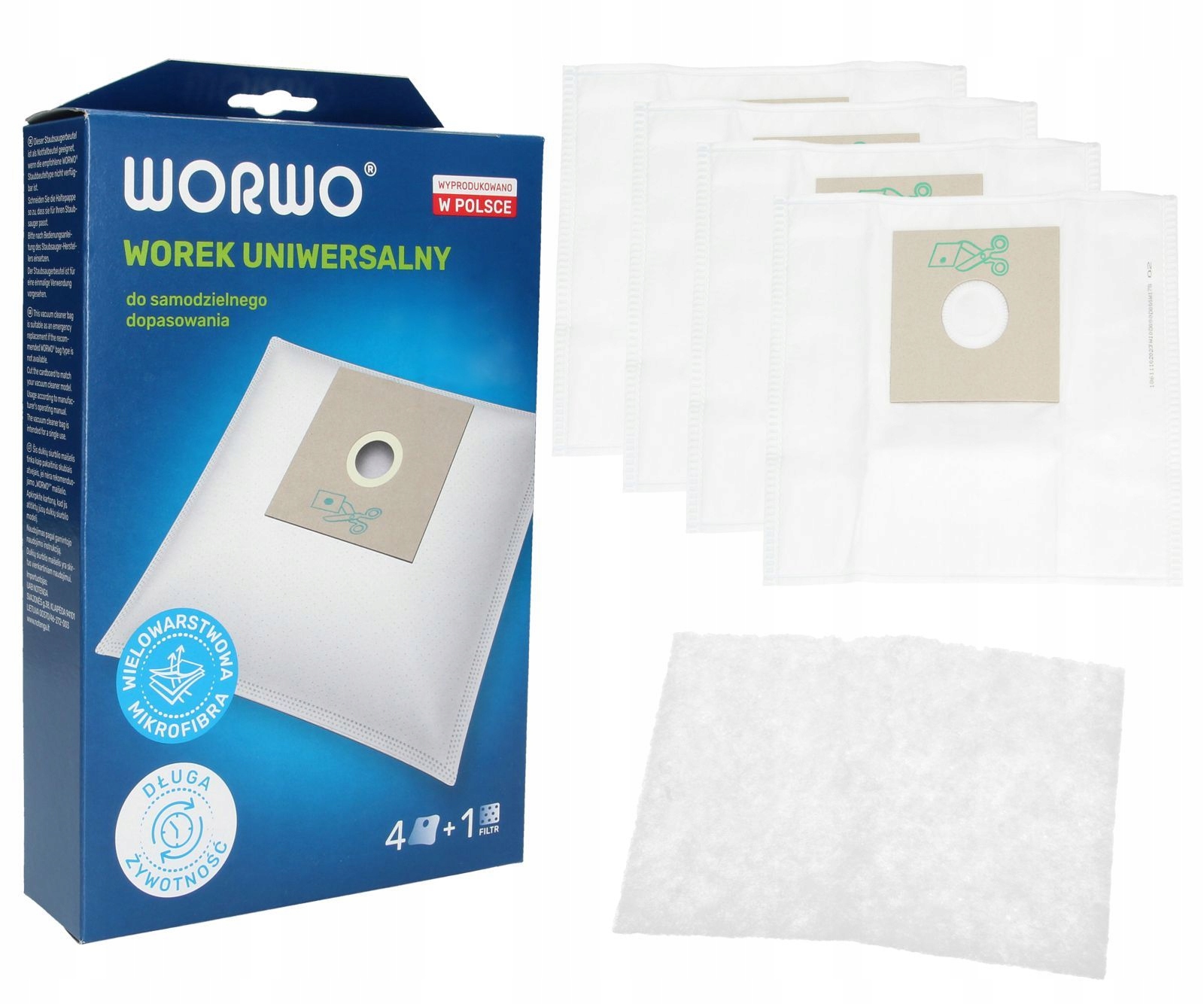 UNIWERSALNE WORKI do odkurzacza + mikrofiltr