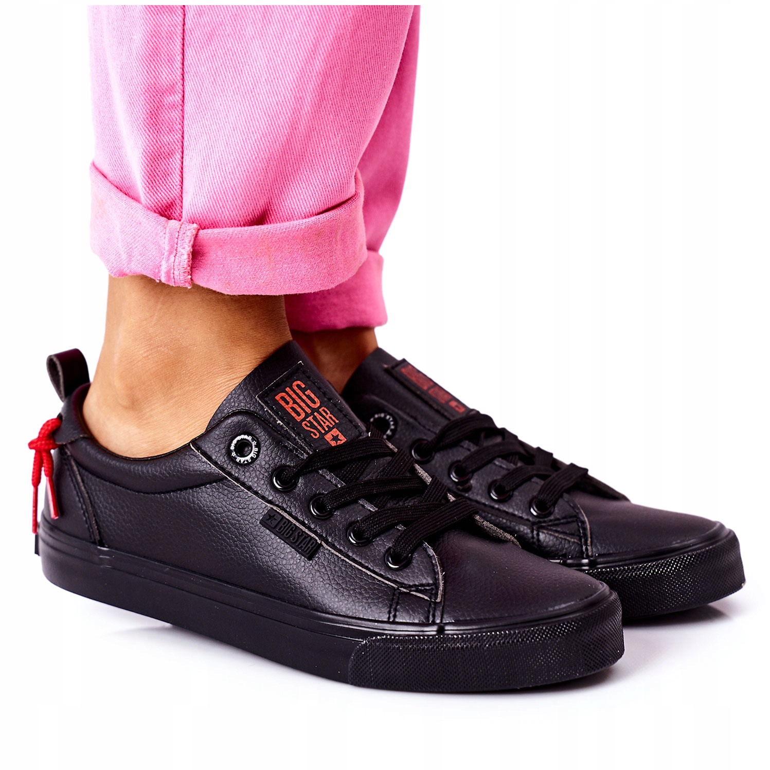 

Skórzane Tenisówki Big Star GG274161 Czarne 39