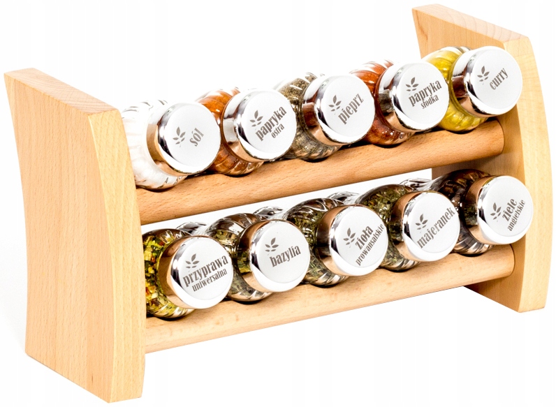 

Półka na przyprawy Gald Flipper 10 el naturalny