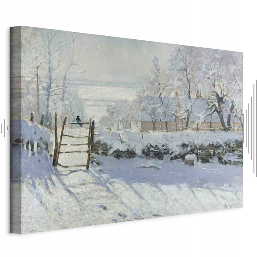 Claude Monet Zima Krajina Akustický Odhlučňovací Obraz Ložnice 120x80