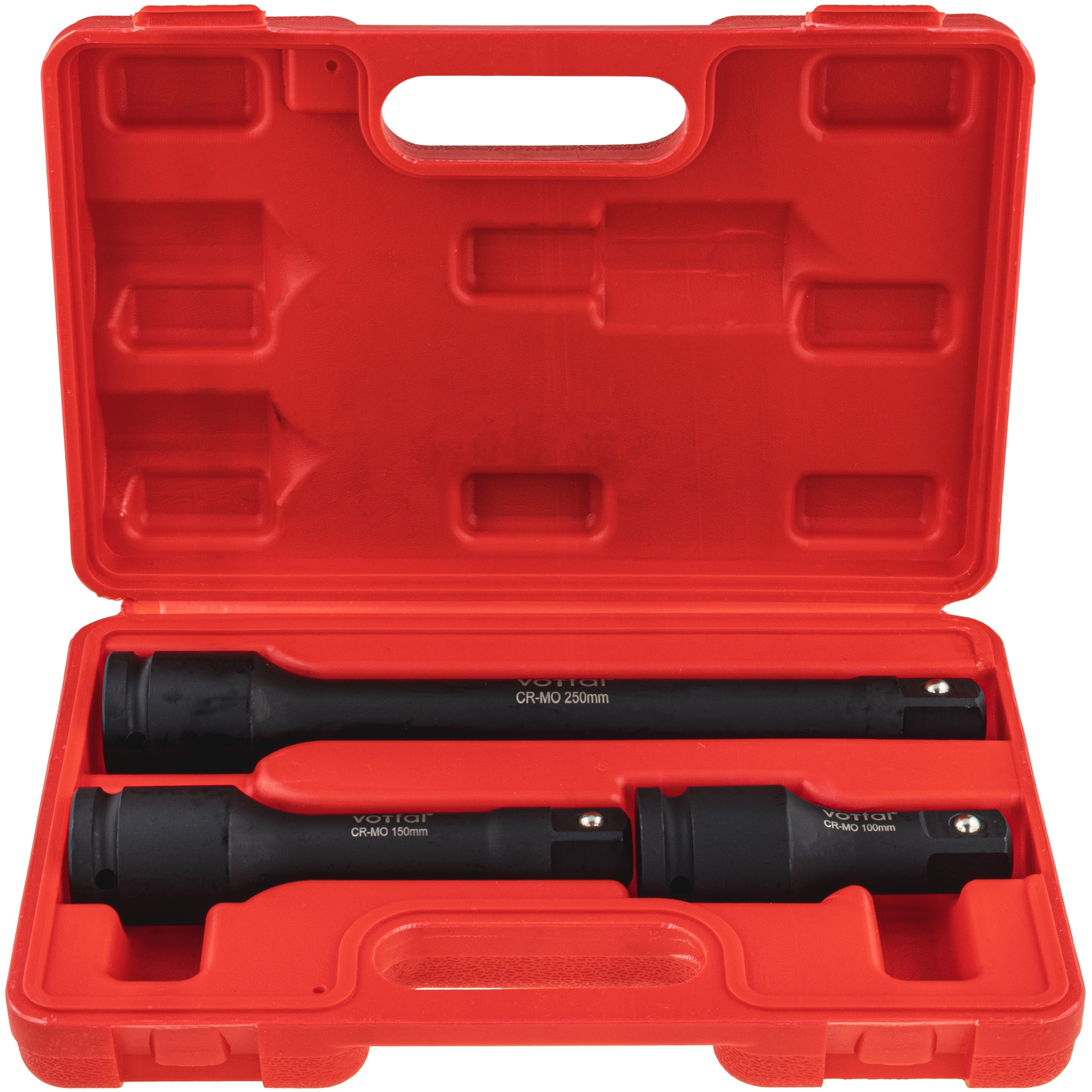 PRZEDŁUŻKA UDAROWA DO NASADEK 3/4”CALA 100 150 250MM KLUCZ CR-MO ZESTAW 3EL
