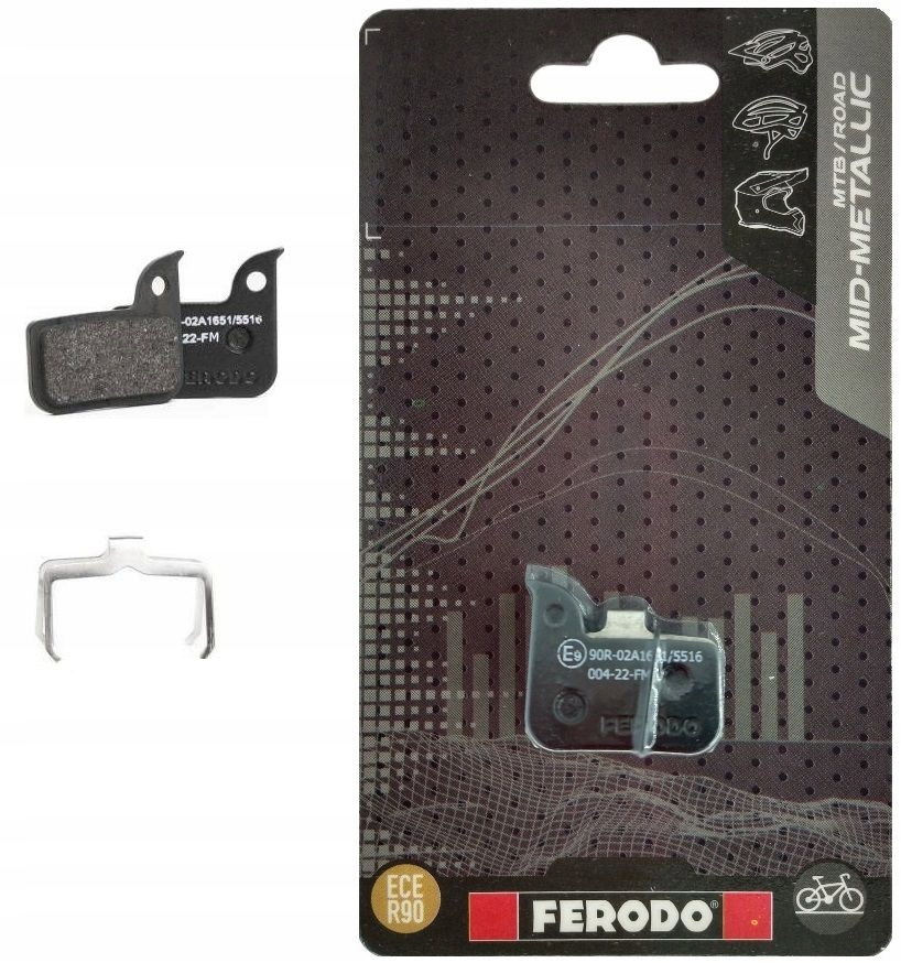 Klocki hamulcowe rowerowe Ferodo allround półmetaliczne FBP010FM Hrd