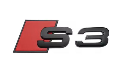 Emblemat Znaczek Napis Do S3 S Line Czarny Klapa Tył