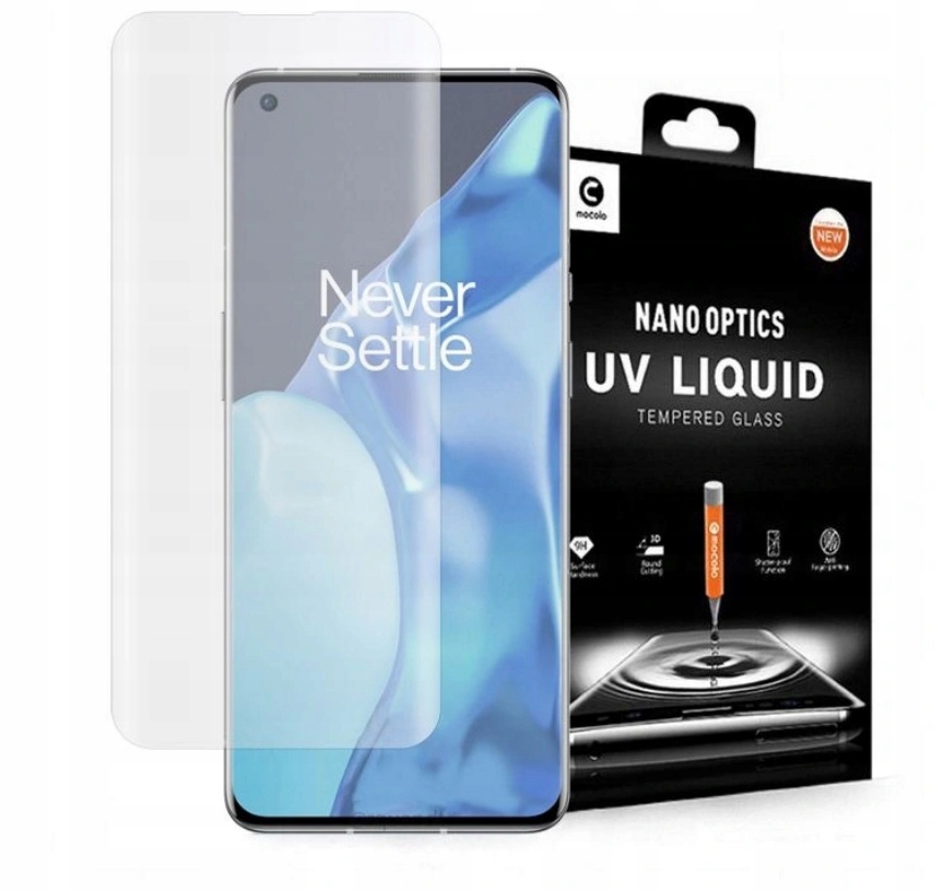SZKŁO HARTOWANE MOCOLO UV + LAMPA DO ONEPLUS 9 PRO