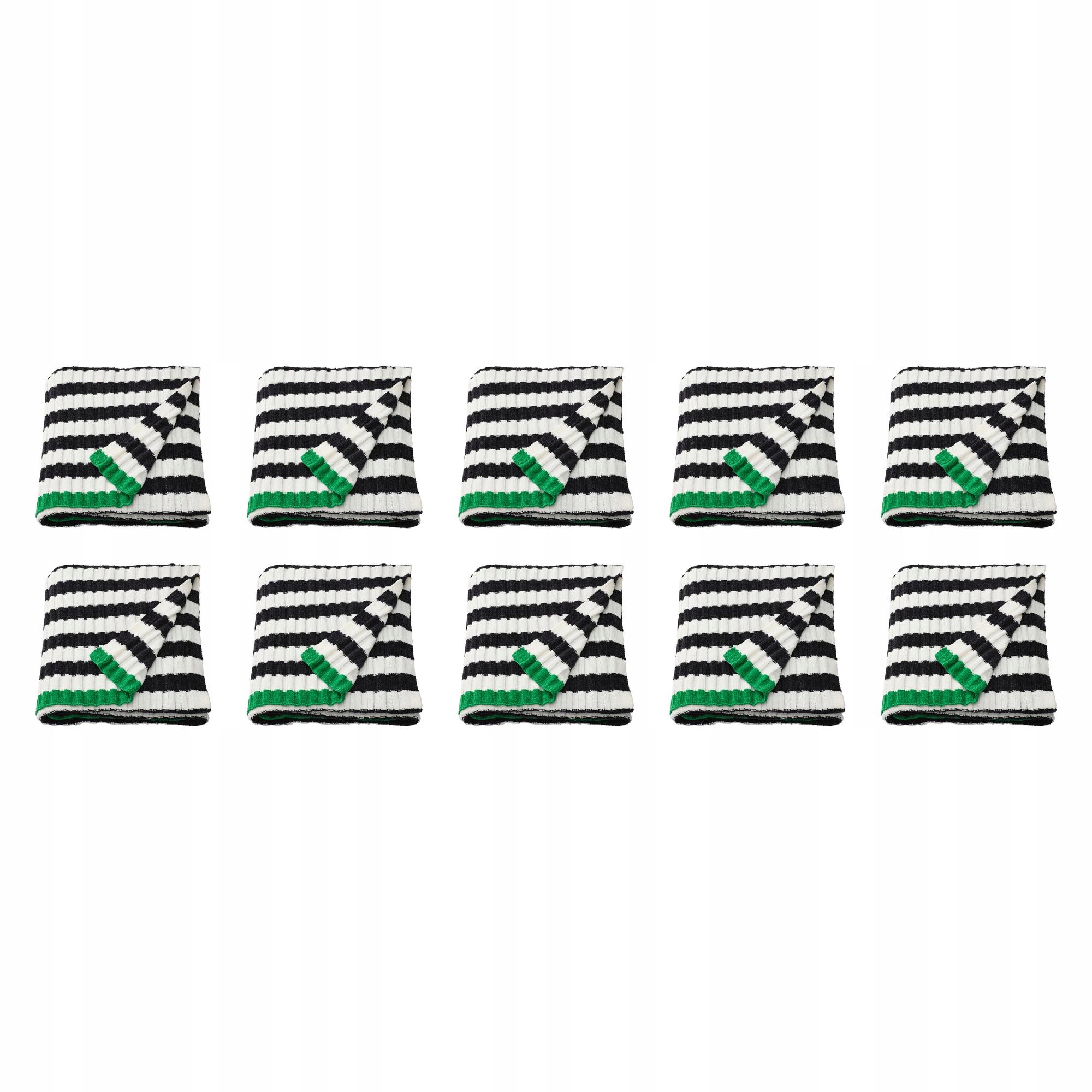 10 ks Pléd černý bílý 130x170 cm Mossmott