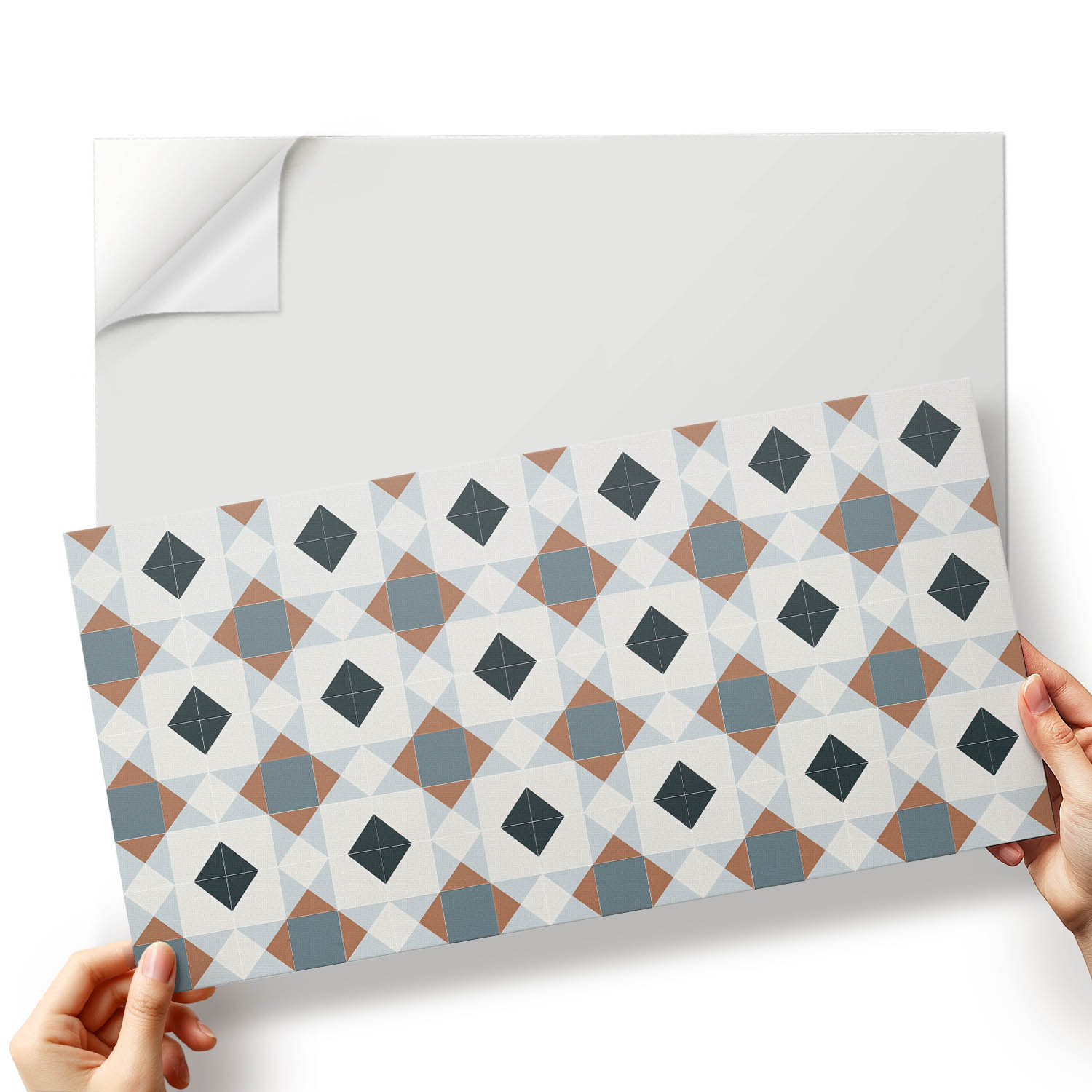 Nástěnné Pvc dlaždice Vzor dlaždic v geometrických tvarech 10x40x20 cm