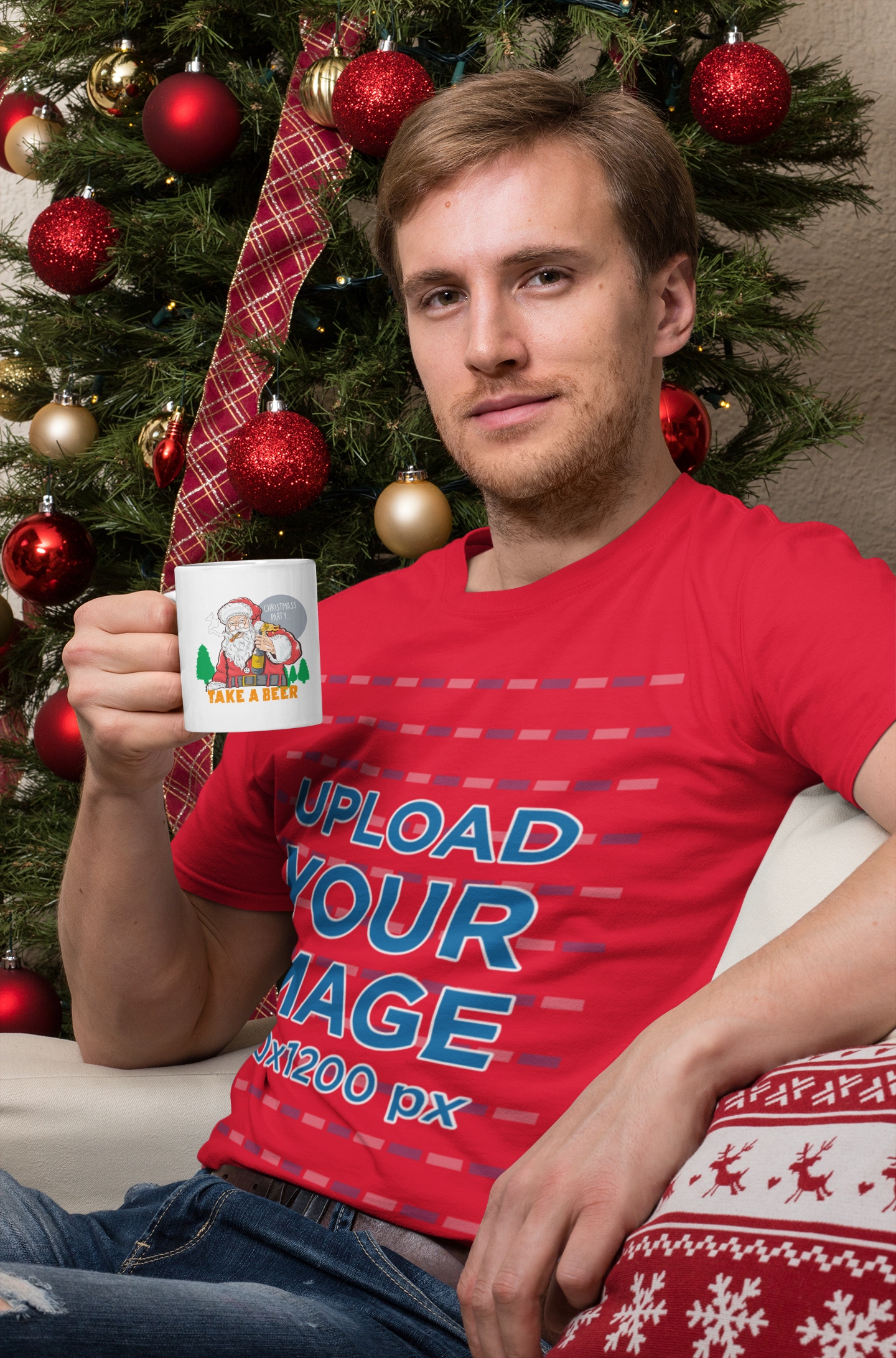 Kubek Świąteczny - ŚMIESZNY - TAKE A BEER Marka inna