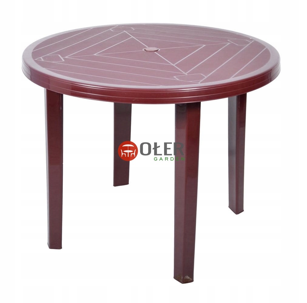 

Ołer Garden Stół Opal okrągły 90 cm bordo K