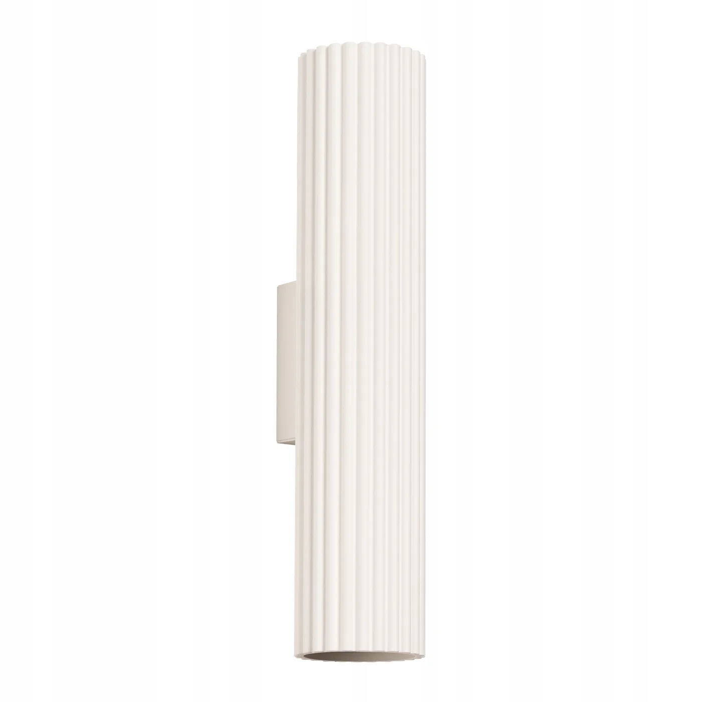 Nástěnné svítidlo moderní béžová vroubkovaná tuba 30 cm nahoru dolů 2 body Sollux