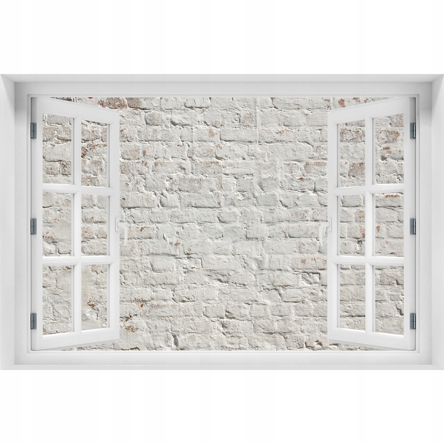 

3D Okno Naklejka ścienna Ceglana ściana 150x100