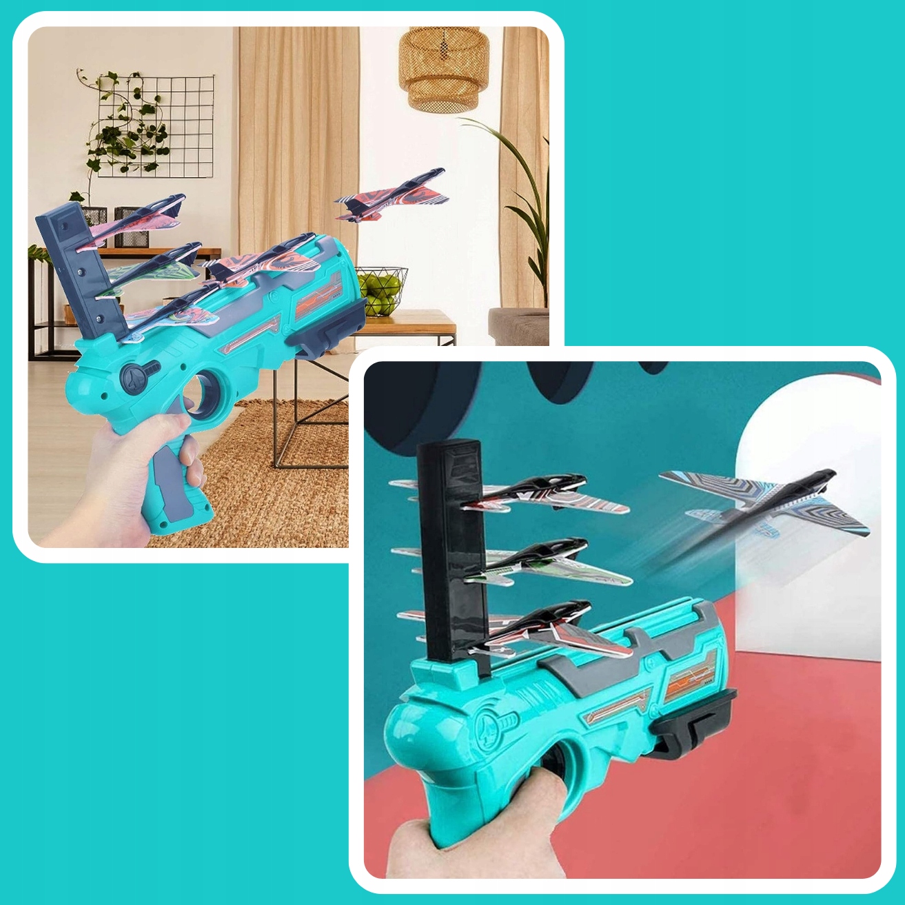 АВТОМАТИЧНА ПУСКОВА УСТАНОВКА ІГРАШКОВОГО ПИСТОЛЕТА 4 x ПІНОПЛАТНИЙ ЛІТАК Основний бренд