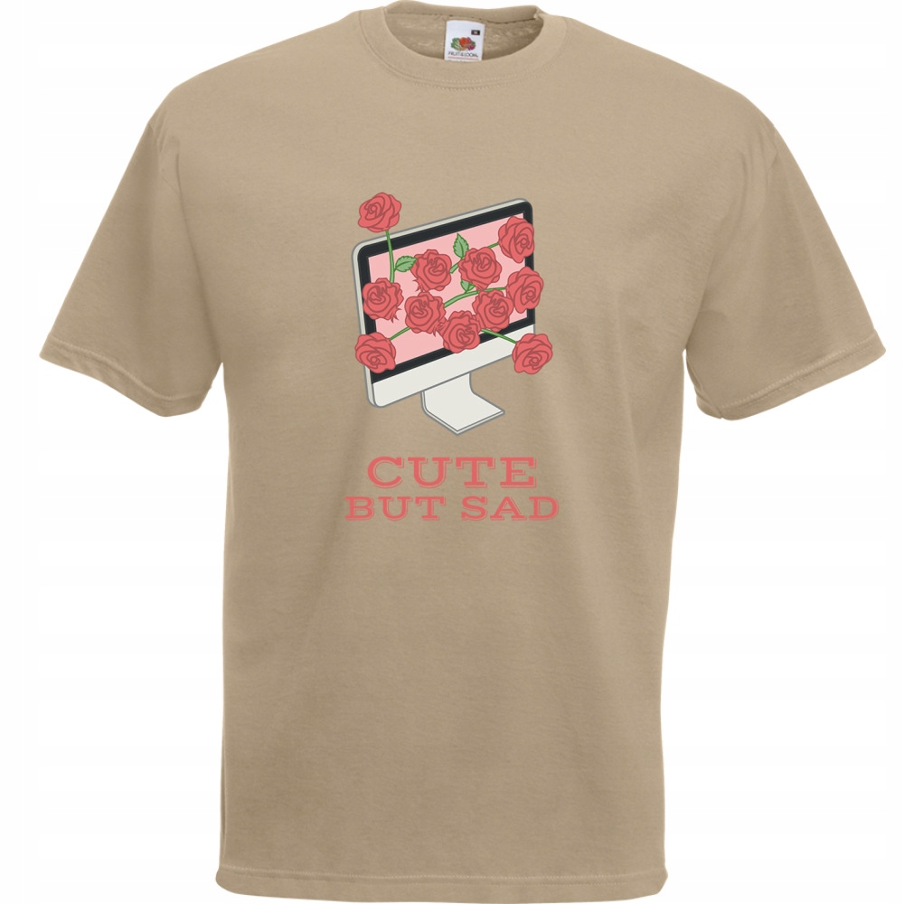 

Koszulka cute but sad smutek aesthetic M khaki