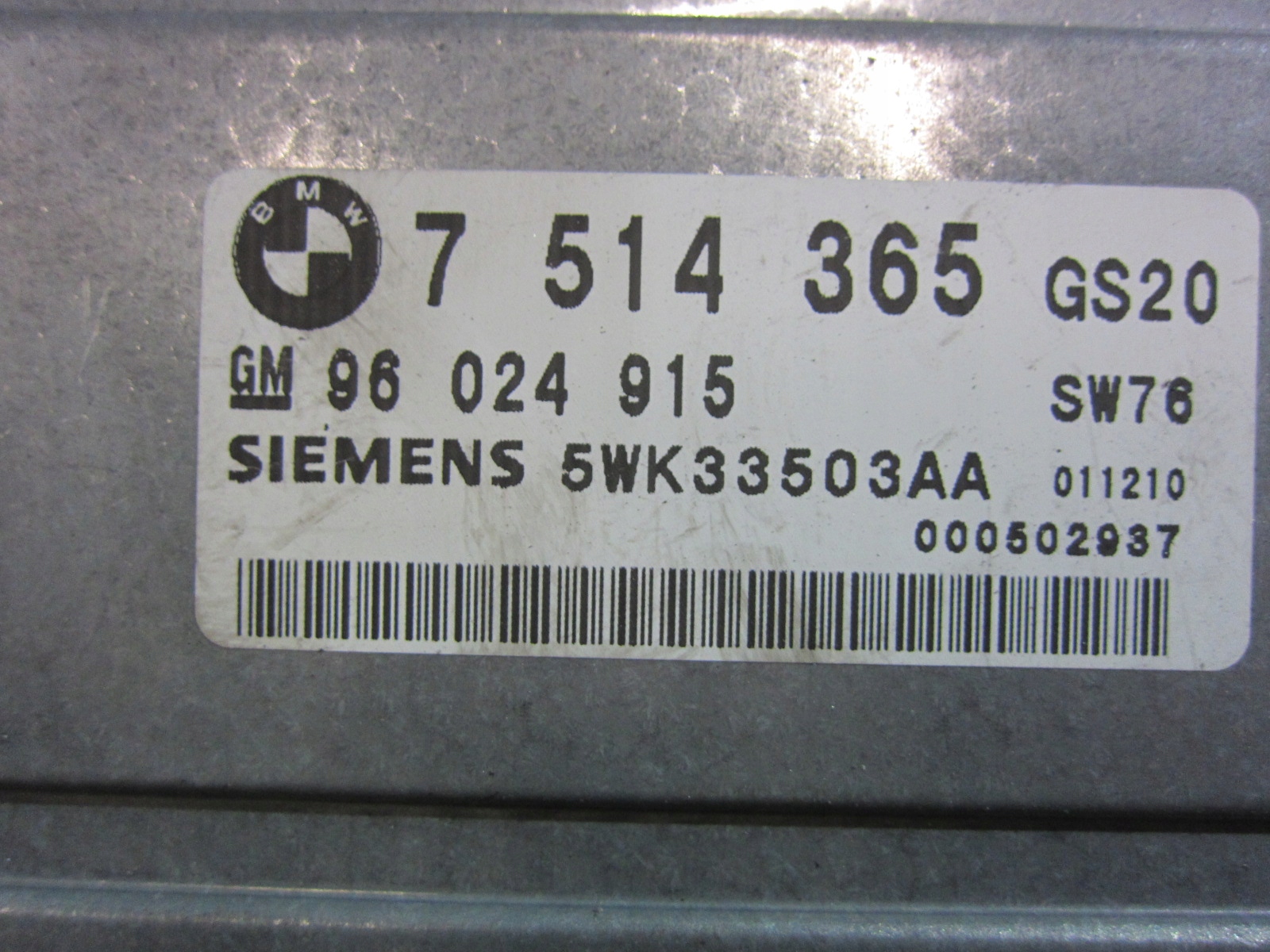 BMW E46 E39 E53 Centralina cambio ingranaggi 7514365
